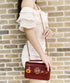 Tory Burch Britten Embellished Mini Top Handle Bag Crossbody Blood Red Floral Tory Burch Handbags & Purses